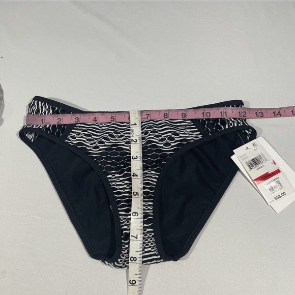 NWT Becca Reveal Hipster‎ Bikini Bottoms in Black/White [ XS ] - Picture 3 of 12